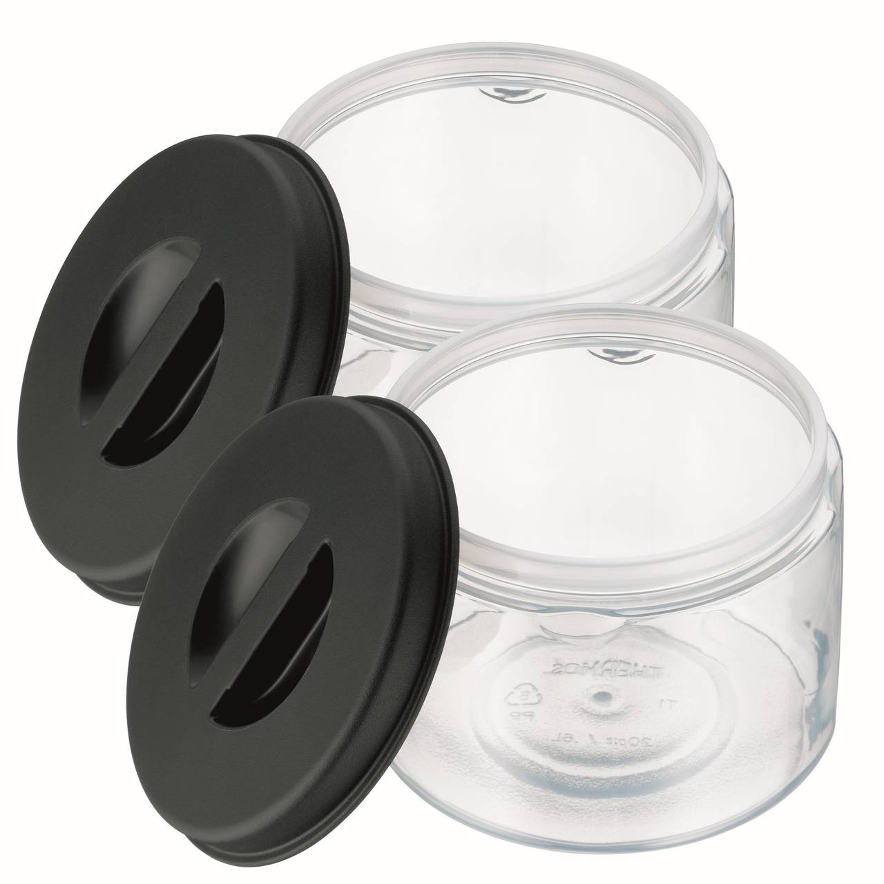 Essensbehälter für 4001 1,2l, 2 x 0,60 l Set, transparent