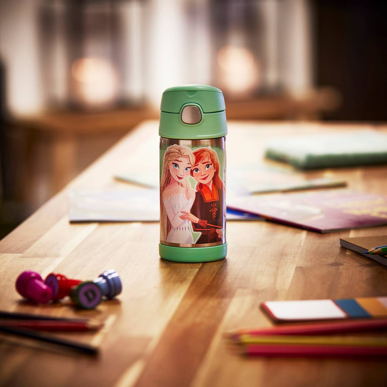 FUNTAINER STRAW BOTTLE DISNEY 0,35 l