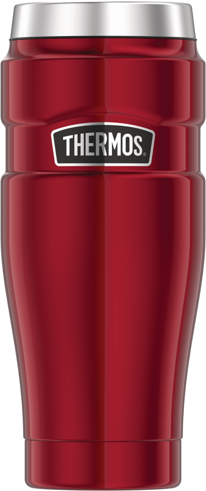 Cranberry/Navy Thermos Vacuum Insulated Stainless Steel Travel Mug Pair 16oz 